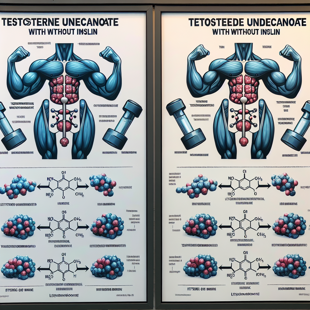 Diferencias en resultados al usar Undecanoato de testosterona con y sin insulina