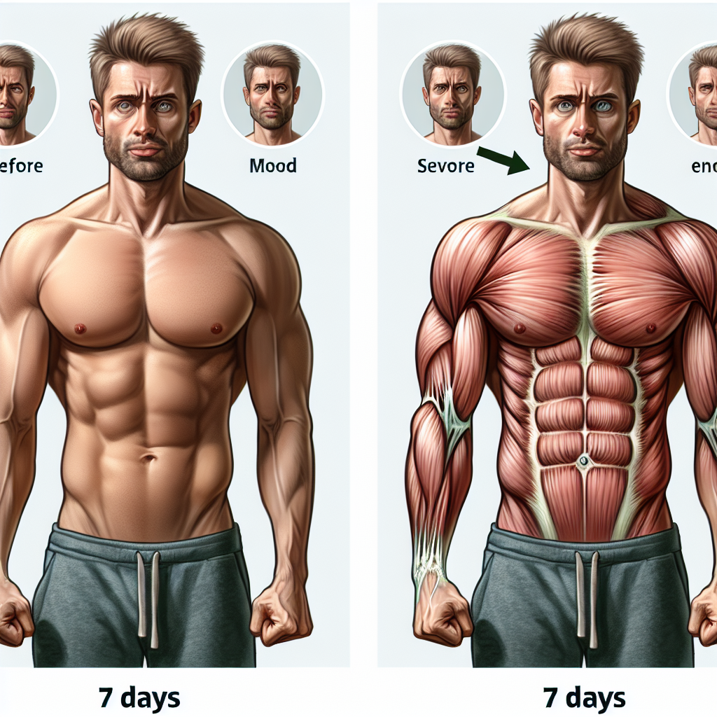 Efectos visuales y físicos tras 7 días con Fenilpropionato de testosterona