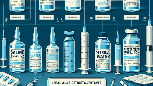 Alternativas legales a Agua bacteriostática para inyección