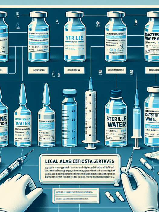 Alternativas legales a Agua bacteriostática para inyección