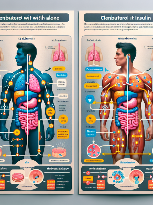 Diferencias en resultados al usar Clenbuterol con y sin insulina