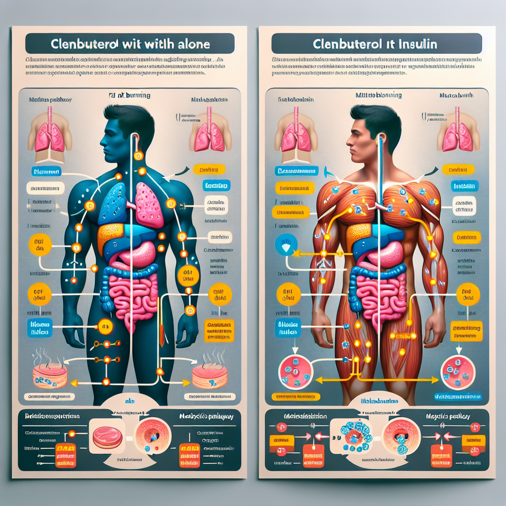 Diferencias en resultados al usar Clenbuterol con y sin insulina