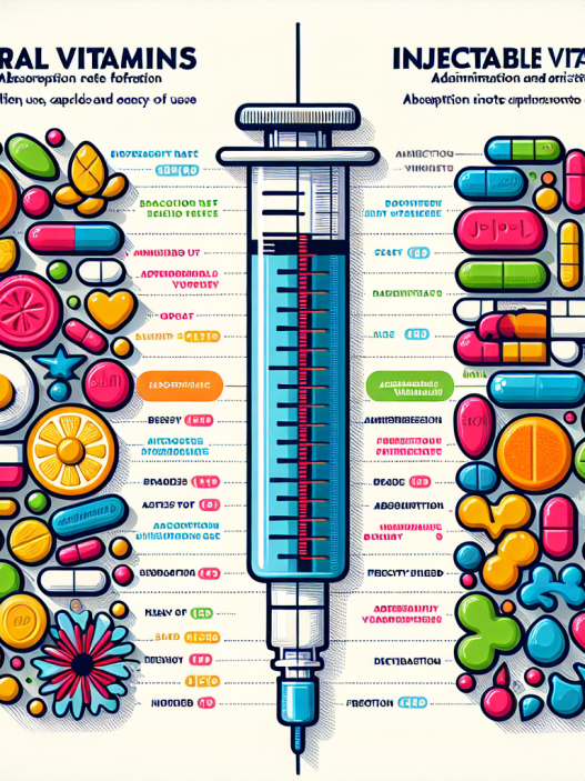 Diferencias entre Vitamines oral e inyectable
