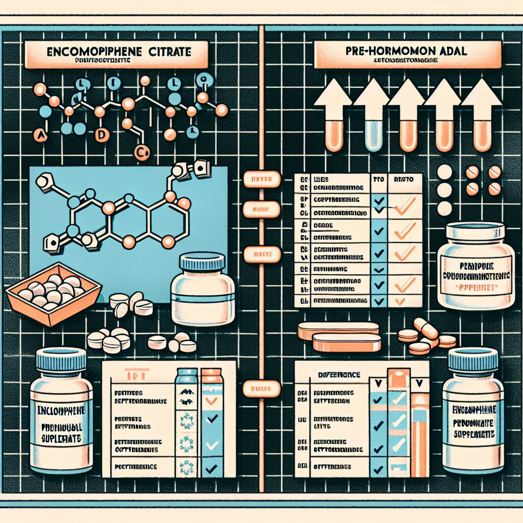Enclomiphene citrate y suplementos pre-hormonales: diferencias