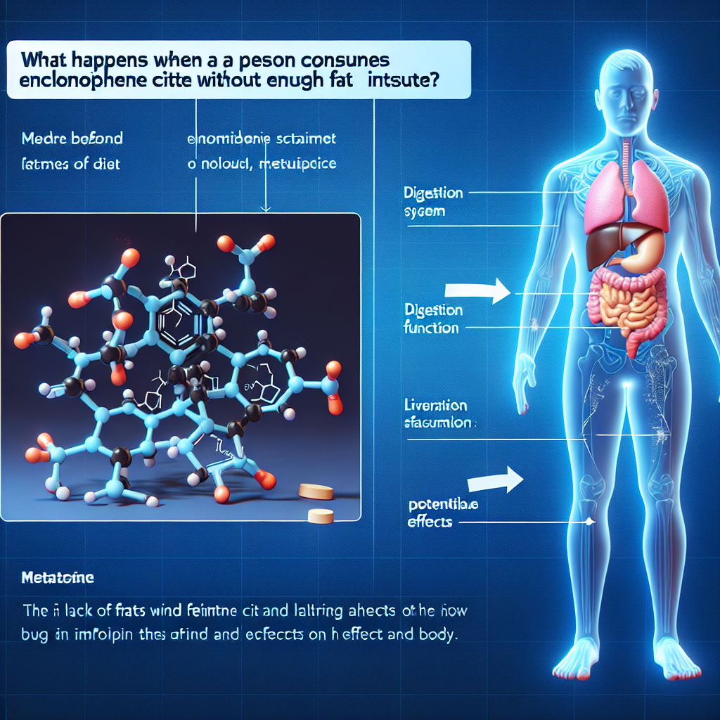 Qué sucede si usas Enclomiphene citrate sin consumir grasas suficientes