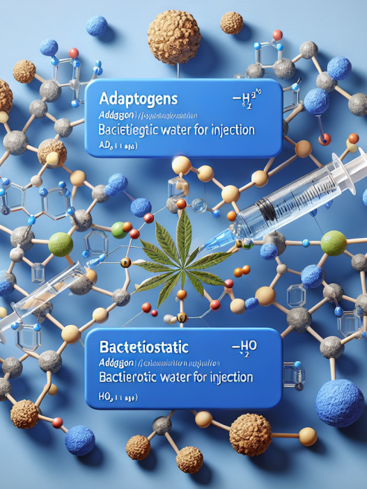 Qué tan compatibles son los adaptógenos con Agua bacteriostática para inyección