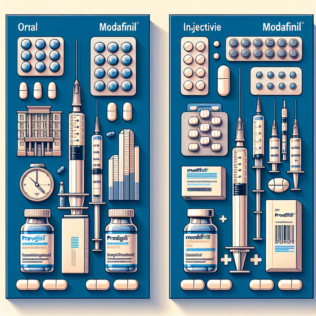 Diferencias entre Modafinil (Provigil) oral e inyectable
