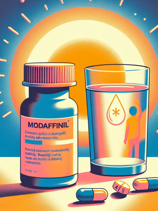 Modafinil (Provigil) y riesgos de deshidratación