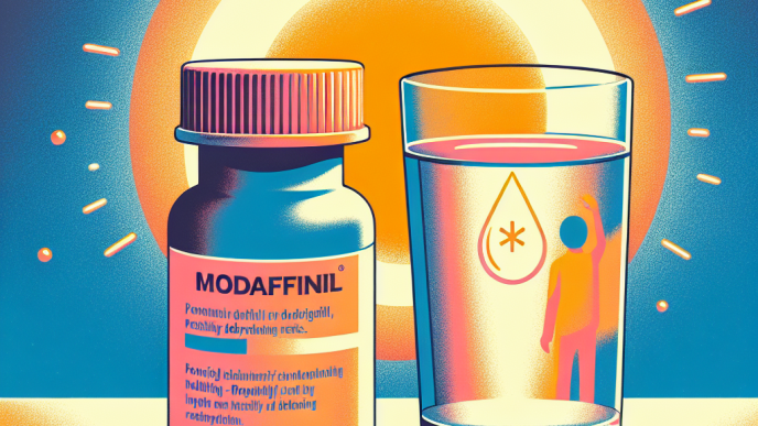 Modafinil (Provigil) y riesgos de deshidratación