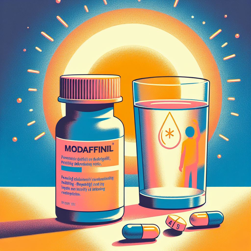 Modafinil (Provigil) y riesgos de deshidratación